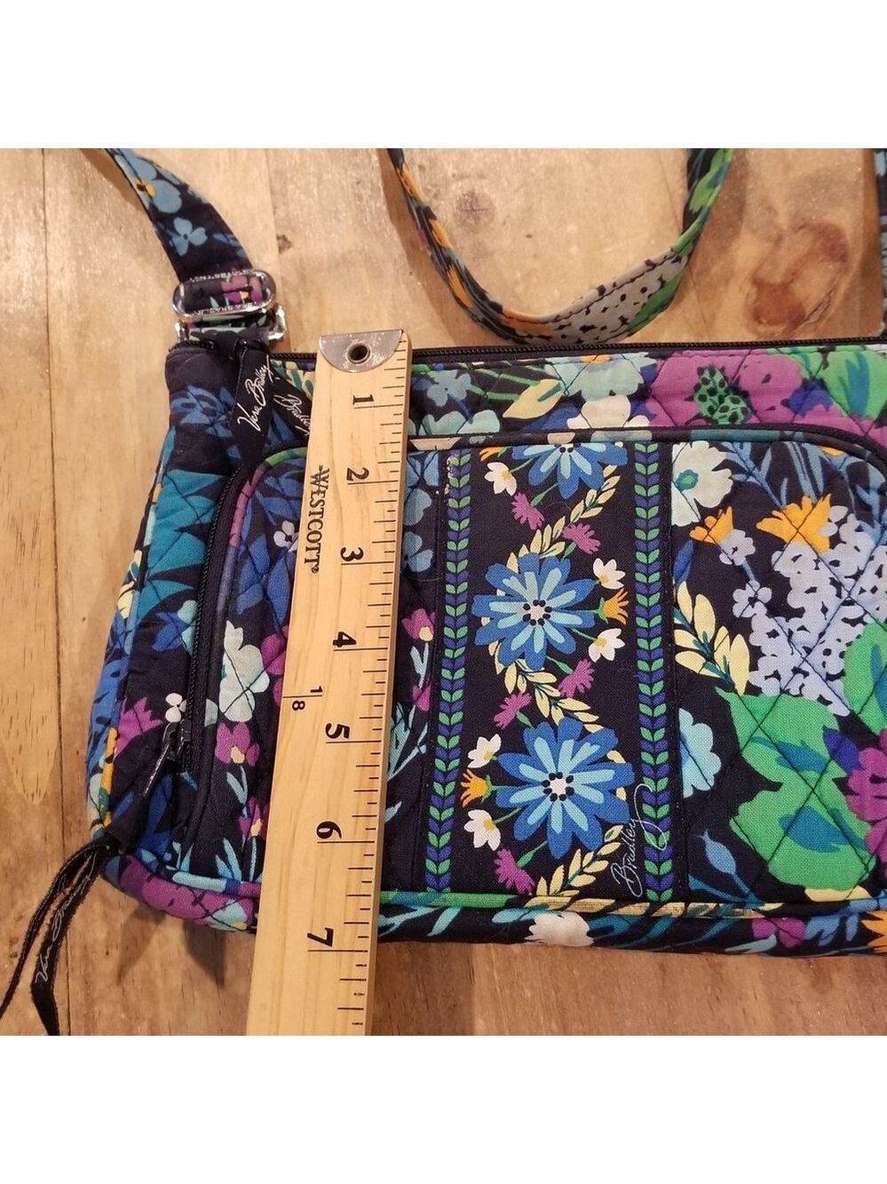 Vera Bradley Crossbody Purse Floral Flower AOP Allover - Picture 8 of 10